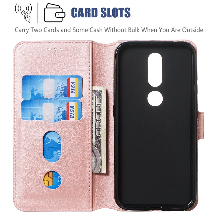 For Nokia 4.2 (2019) Solid Color Buckle Horizontal Flip Leather Case with Wallet & Holder & Card Slots