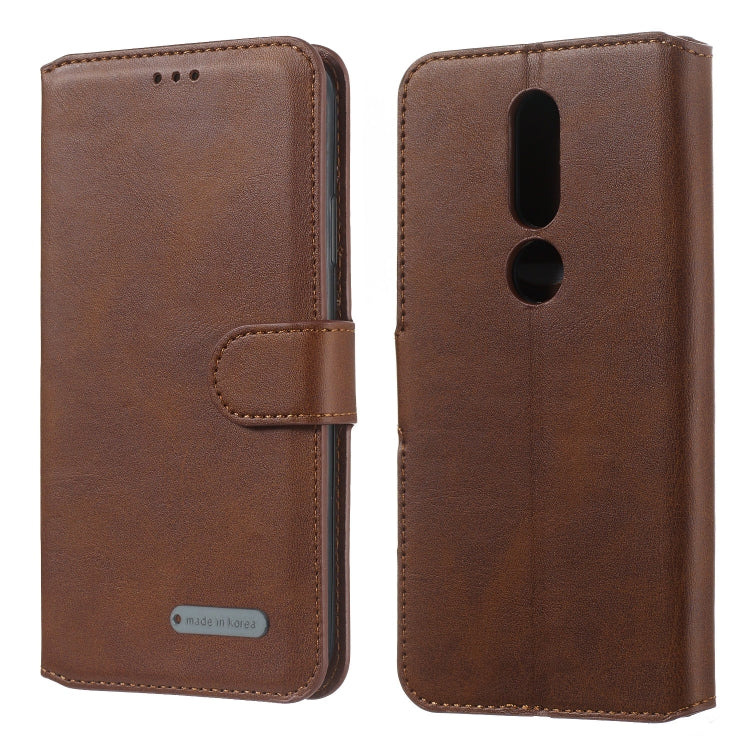 For Nokia 4.2 (2019) Solid Color Buckle Horizontal Flip Leather Case with Wallet & Holder & Card Slots