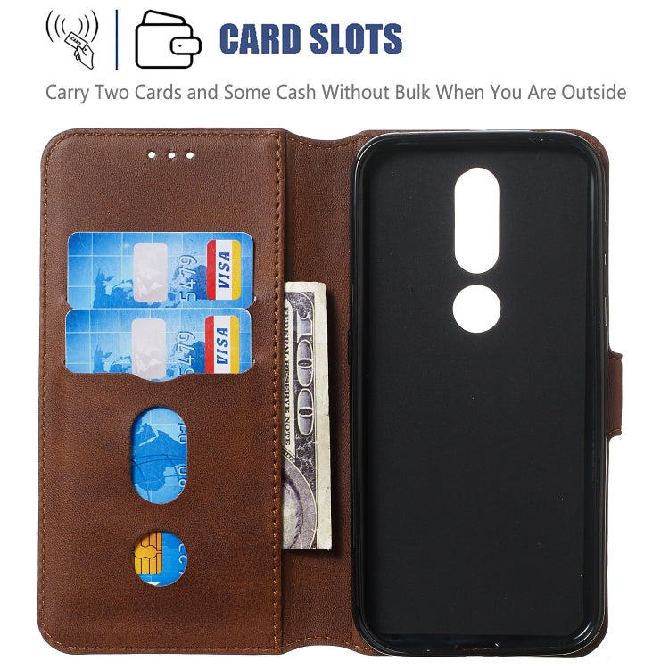 For Nokia 4.2 (2019) Solid Color Buckle Horizontal Flip Leather Case with Wallet & Holder & Card Slots