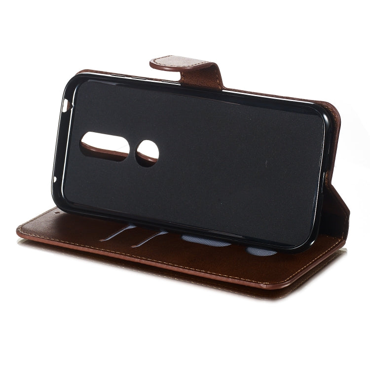 For Nokia 4.2 (2019) Solid Color Buckle Horizontal Flip Leather Case with Wallet & Holder & Card Slots