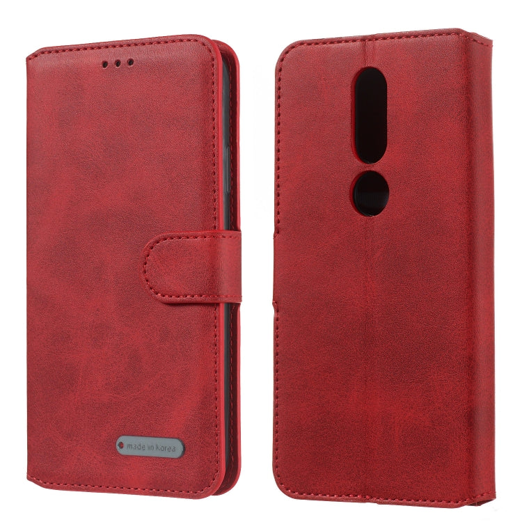 For Nokia 4.2 (2019) Solid Color Buckle Horizontal Flip Leather Case with Wallet & Holder & Card Slots