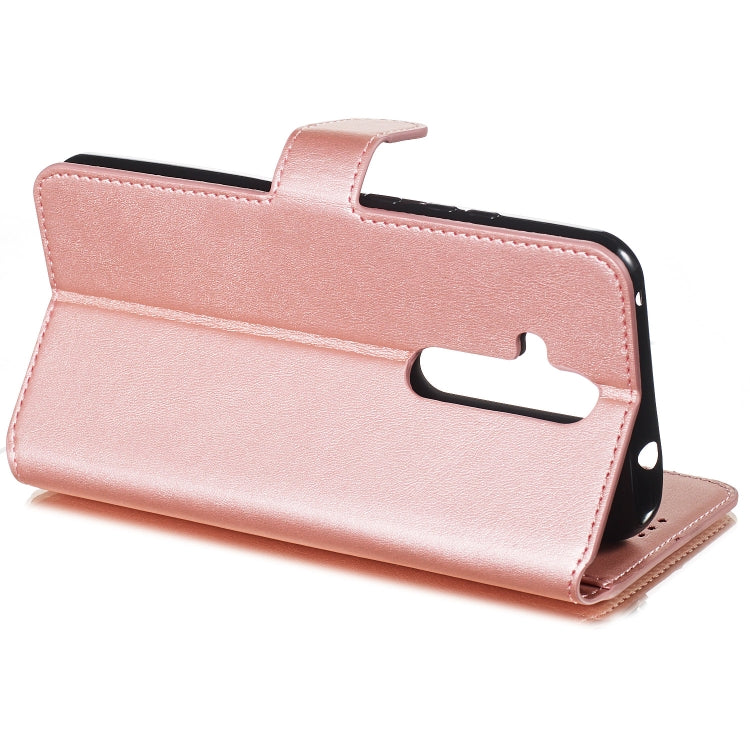For Nokia 7.1 Solid Color Buckle Horizontal Flip Leather Case with Wallet & Holder & Card Slots