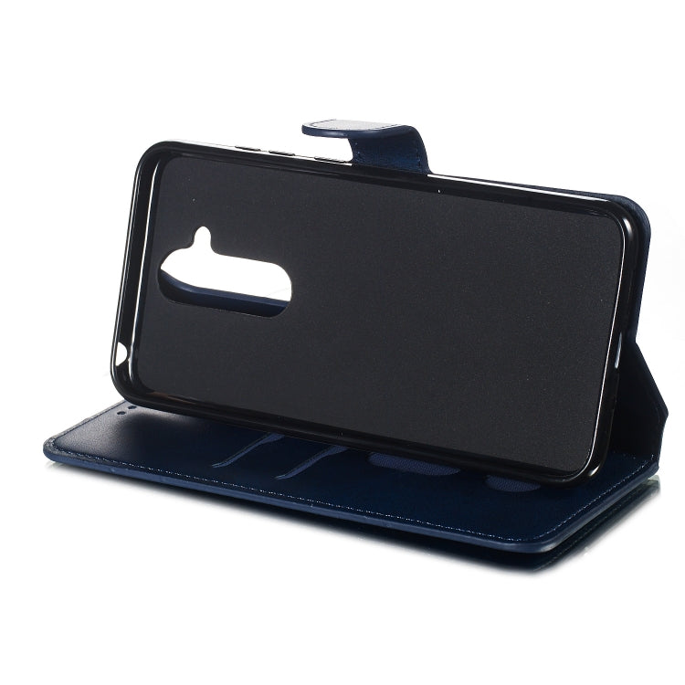 For Nokia 7.1 Plus / 8.1 / X7 Solid Color Buckle Horizontal Flip Leather Case with Wallet & Holder & Card Slots