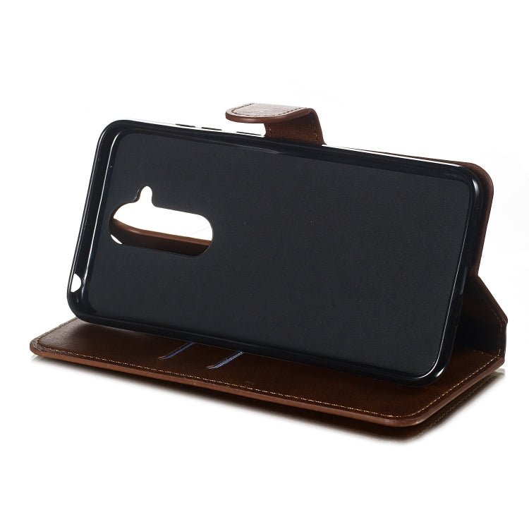 For Nokia 7.1 Plus / 8.1 / X7 Solid Color Buckle Horizontal Flip Leather Case with Wallet & Holder & Card Slots