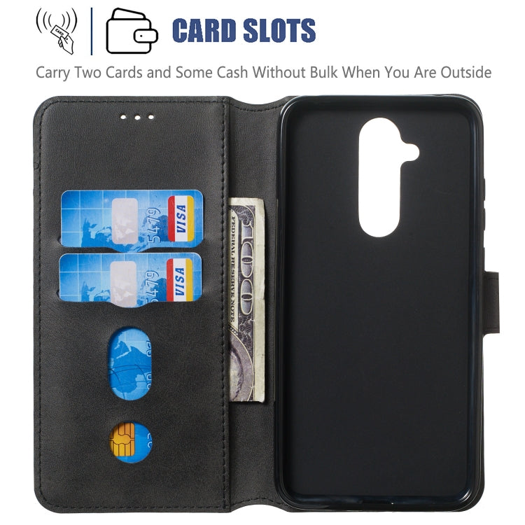 For Nokia 8.1 Plus / X7i Solid Color Buckle Horizontal Flip Leather Case with Wallet & Holder & Card Slots