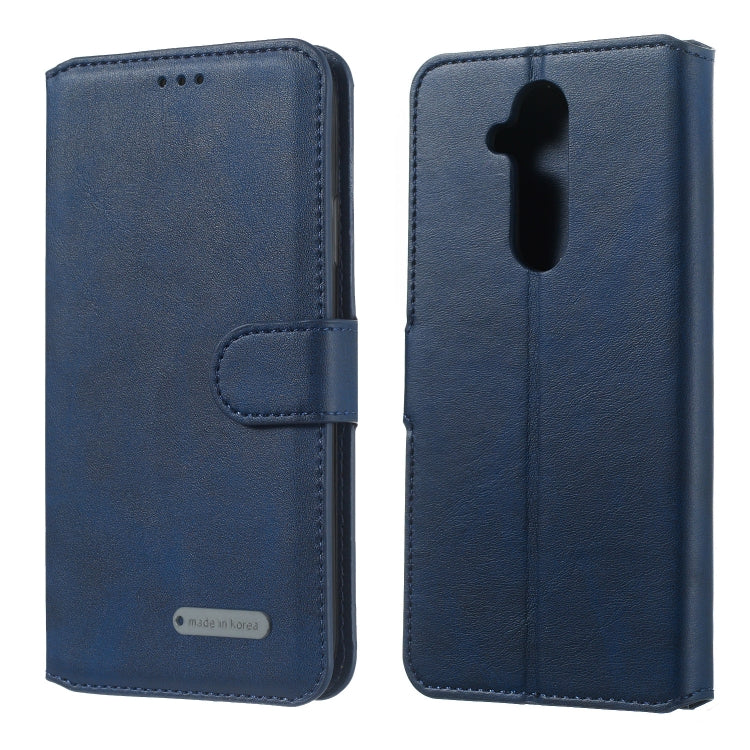 For Nokia 8.1 Plus / X7i Solid Color Buckle Horizontal Flip Leather Case with Wallet & Holder & Card Slots