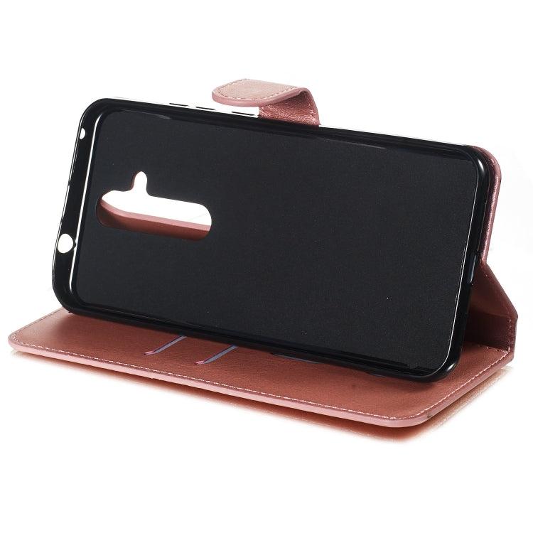 For Nokia 8.1 Plus / X7i Solid Color Buckle Horizontal Flip Leather Case with Wallet & Holder & Card Slots