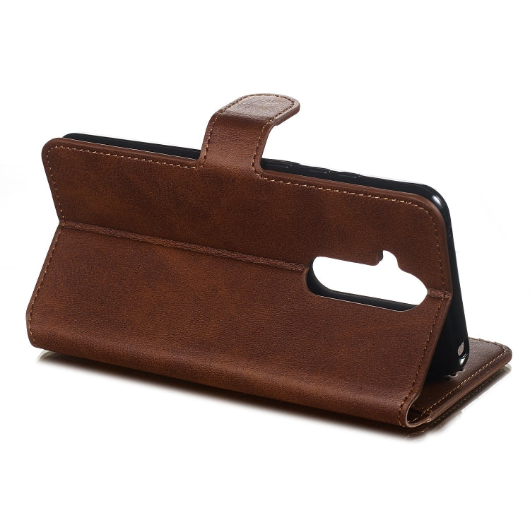 For Nokia 8.1 Plus / X7i Solid Color Buckle Horizontal Flip Leather Case with Wallet & Holder & Card Slots