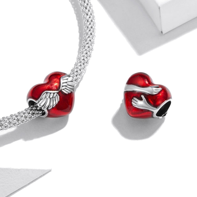 S925 Sterling Silver Love Hug Beads DIY Bracelet Necklace Accessories