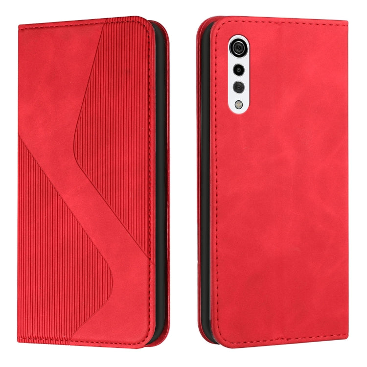 For LG Velvet Skin Feel Magnetic S-type Solid Color Horizontal Flip Leather Case with Holder & Card Slot & Wallet