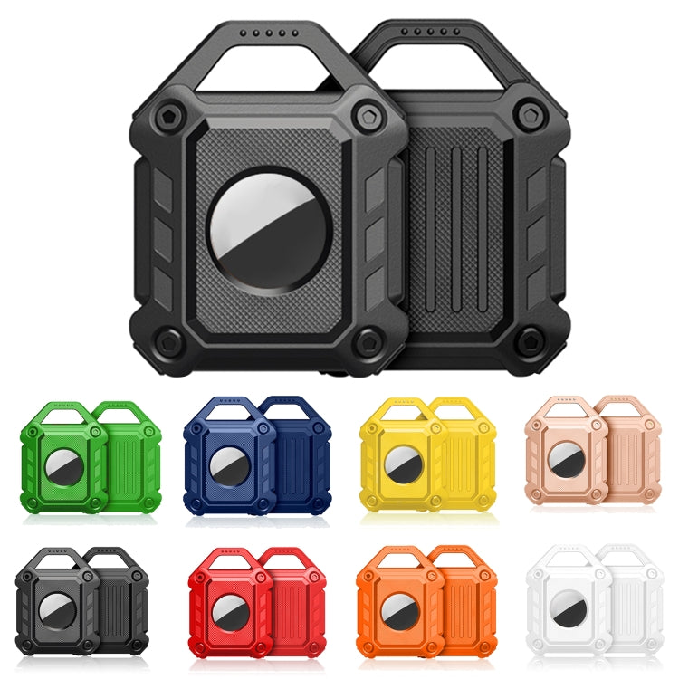 Armor Anti-scratch Shockproof TPU Protective Cover Case with Keychain Hook Loop for AirTag