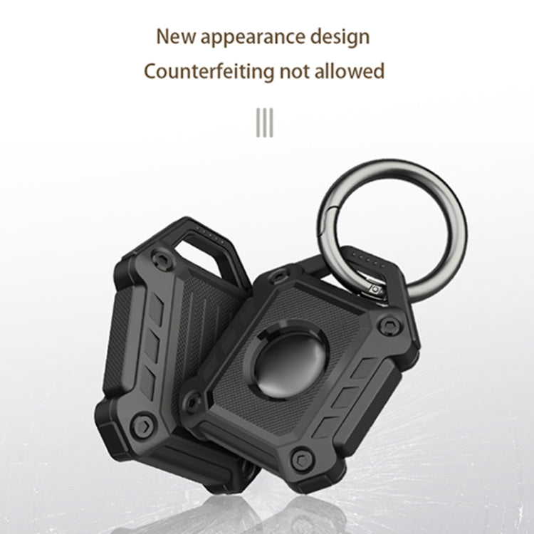 Armor Anti-scratch Shockproof TPU Protective Cover Case with Keychain Hook Loop for AirTag