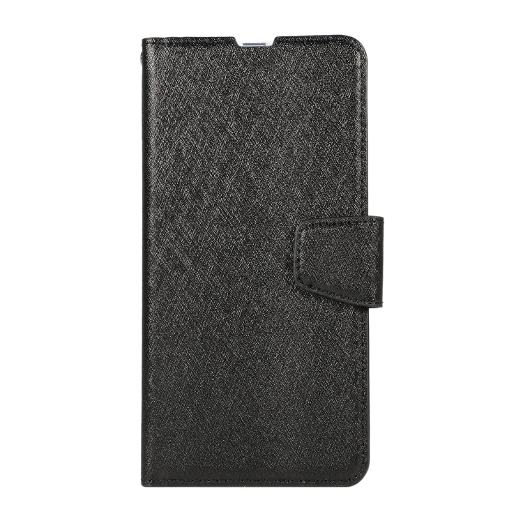 For Galaxy A10s Silk Texture Horizontal Flip Leather Case with Holder & Card Slots & Wallet & Photo Frame