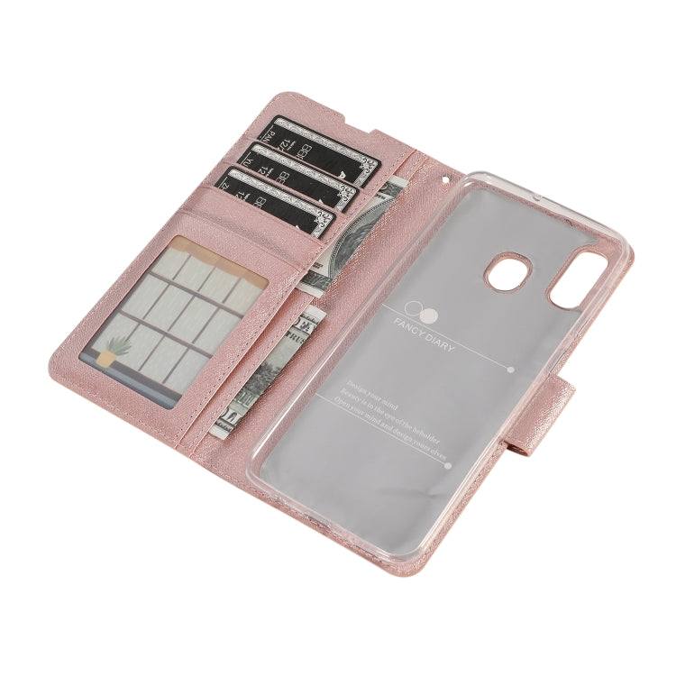 For Galaxy A10s Silk Texture Horizontal Flip Leather Case with Holder & Card Slots & Wallet & Photo Frame