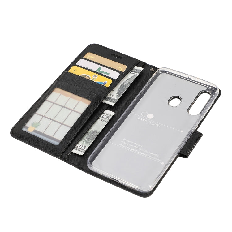 For Galaxy A20s Silk Texture Horizontal Flip Leather Case with Holder & Card Slots & Wallet & Photo Frame
