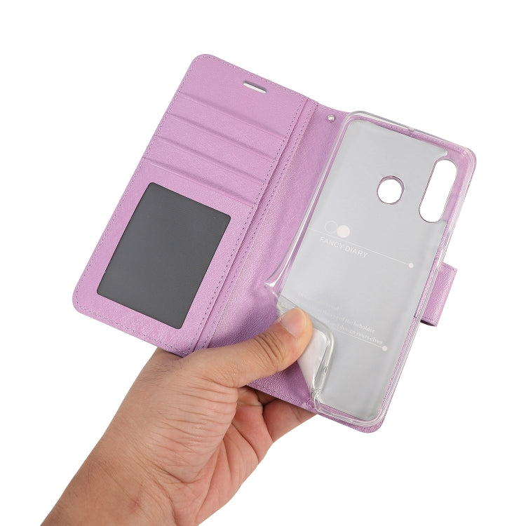 For Galaxy A20s Silk Texture Horizontal Flip Leather Case with Holder & Card Slots & Wallet & Photo Frame