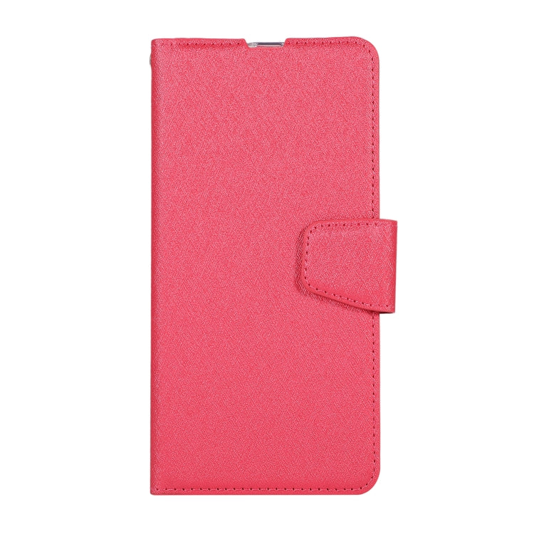 For Galaxy A20s Silk Texture Horizontal Flip Leather Case with Holder & Card Slots & Wallet & Photo Frame