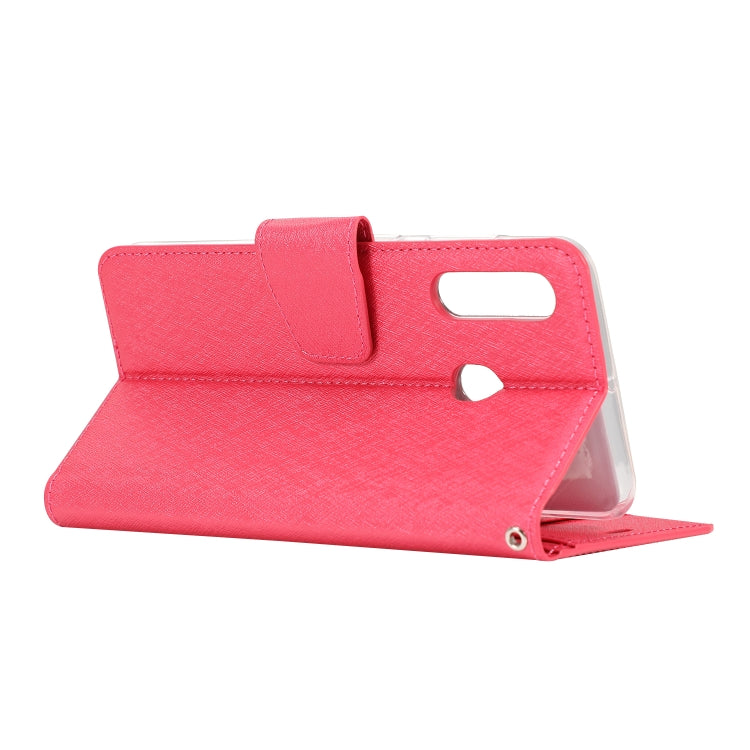 For Galaxy A20s Silk Texture Horizontal Flip Leather Case with Holder & Card Slots & Wallet & Photo Frame