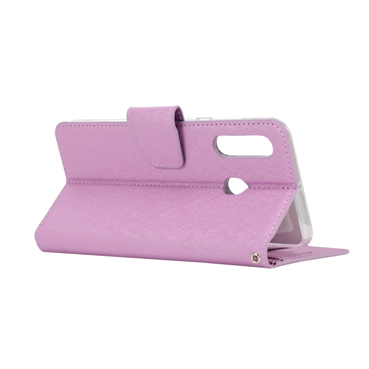 For Galaxy A20s Silk Texture Horizontal Flip Leather Case with Holder & Card Slots & Wallet & Photo Frame
