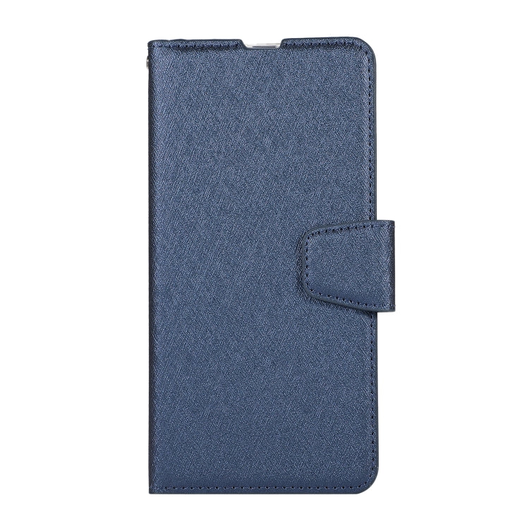 For Galaxy A20s Silk Texture Horizontal Flip Leather Case with Holder & Card Slots & Wallet & Photo Frame