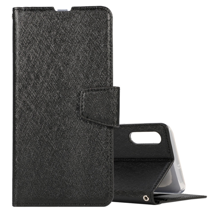 For Galaxy A50s & A50 & A30 Silk Texture Horizontal Flip Leather Case with Holder & Card Slots & Wallet & Photo Frame