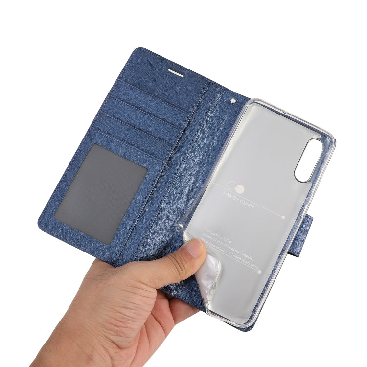 For Galaxy A50s & A50 & A30 Silk Texture Horizontal Flip Leather Case with Holder & Card Slots & Wallet & Photo Frame