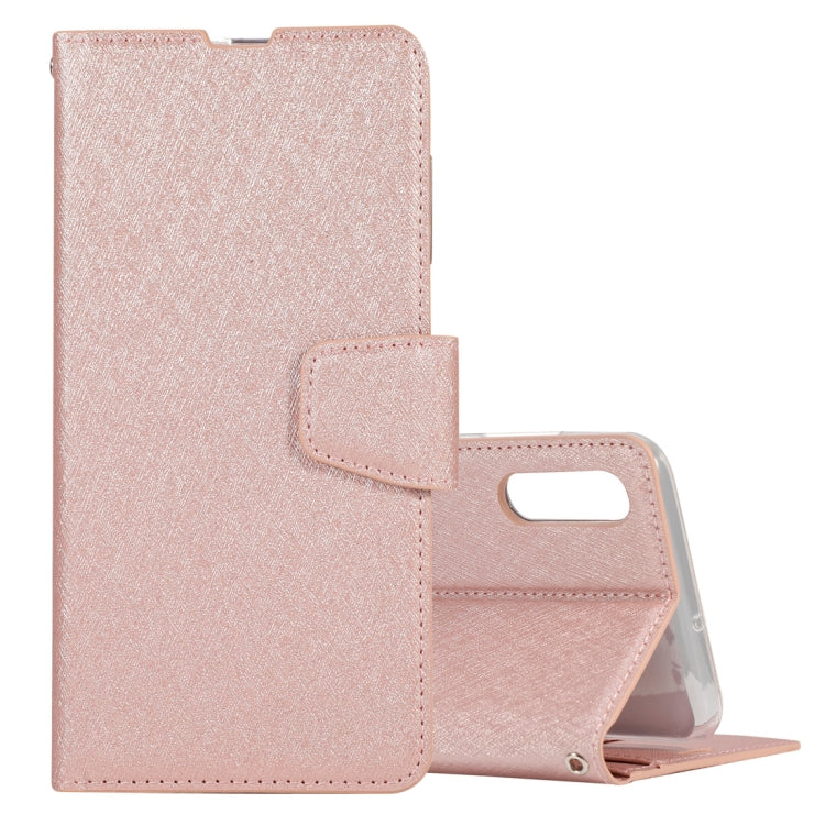 For Galaxy A50s & A50 & A30 Silk Texture Horizontal Flip Leather Case with Holder & Card Slots & Wallet & Photo Frame