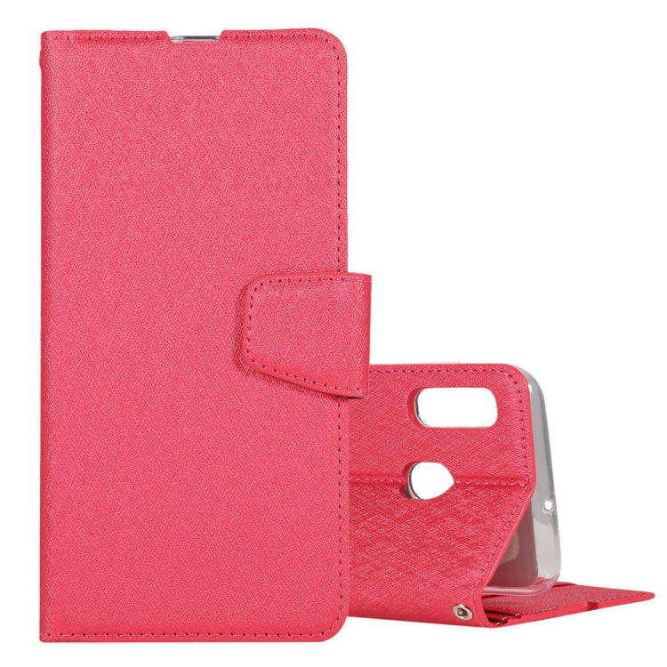 For Galaxy M30s Silk Texture Horizontal Flip Leather Case with Holder & Card Slots & Wallet & Photo Frame