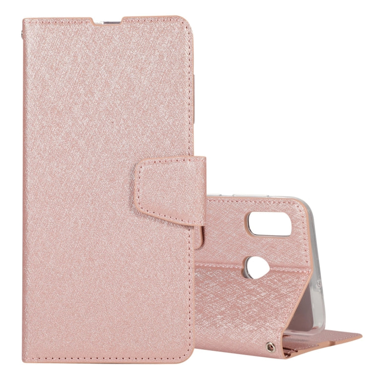 For Galaxy M30s Silk Texture Horizontal Flip Leather Case with Holder & Card Slots & Wallet & Photo Frame