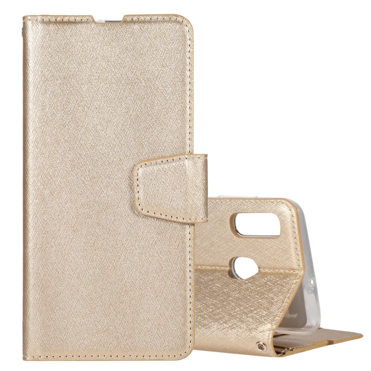 For Galaxy M30s Silk Texture Horizontal Flip Leather Case with Holder & Card Slots & Wallet & Photo Frame