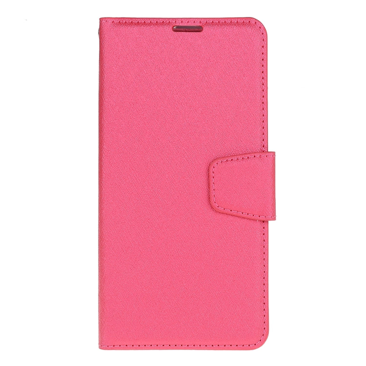 For Galaxy Note 10 Silk Texture Horizontal Flip Leather Case with Holder & Card Slots & Wallet & Photo Frame