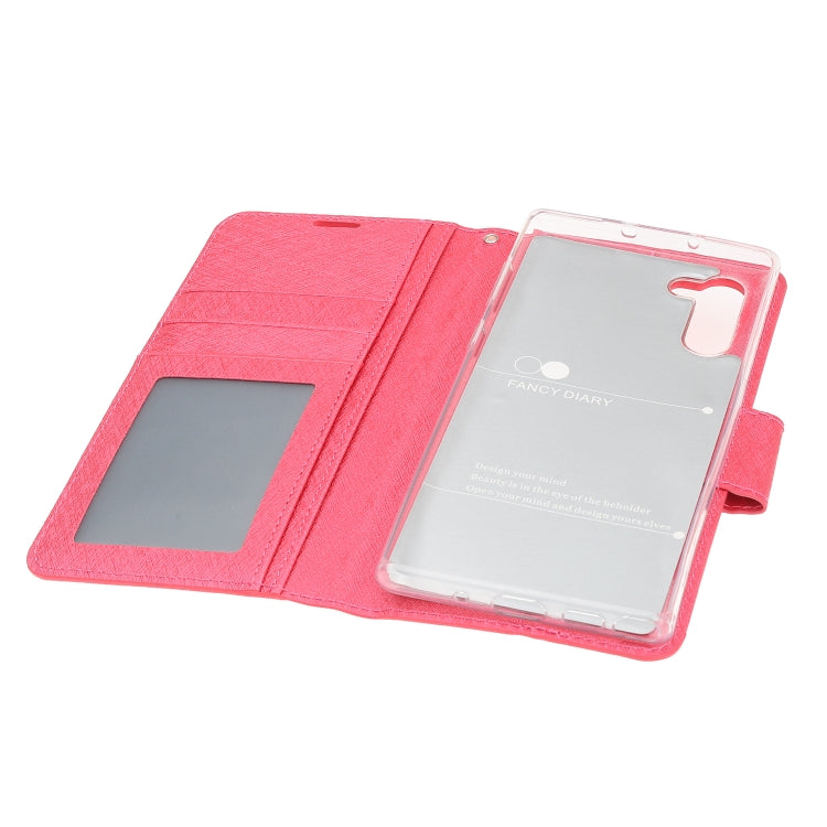 For Galaxy Note 10 Silk Texture Horizontal Flip Leather Case with Holder & Card Slots & Wallet & Photo Frame