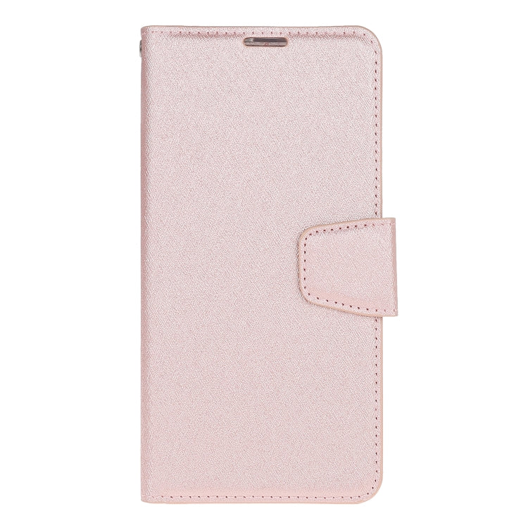 For Galaxy Note 10 Silk Texture Horizontal Flip Leather Case with Holder & Card Slots & Wallet & Photo Frame