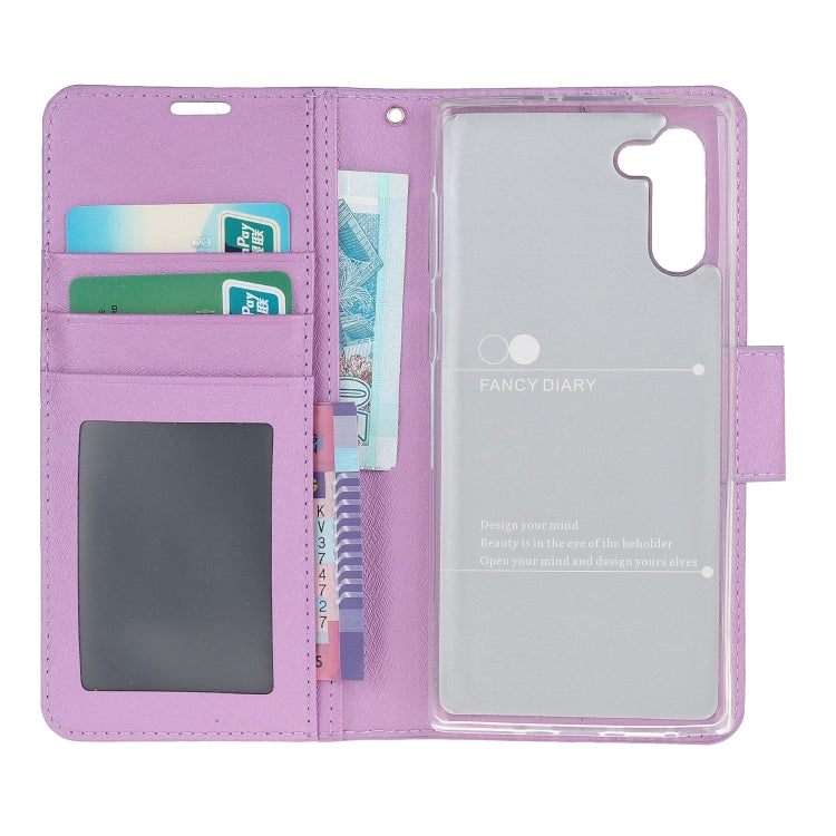 For Galaxy Note 10 Silk Texture Horizontal Flip Leather Case with Holder & Card Slots & Wallet & Photo Frame