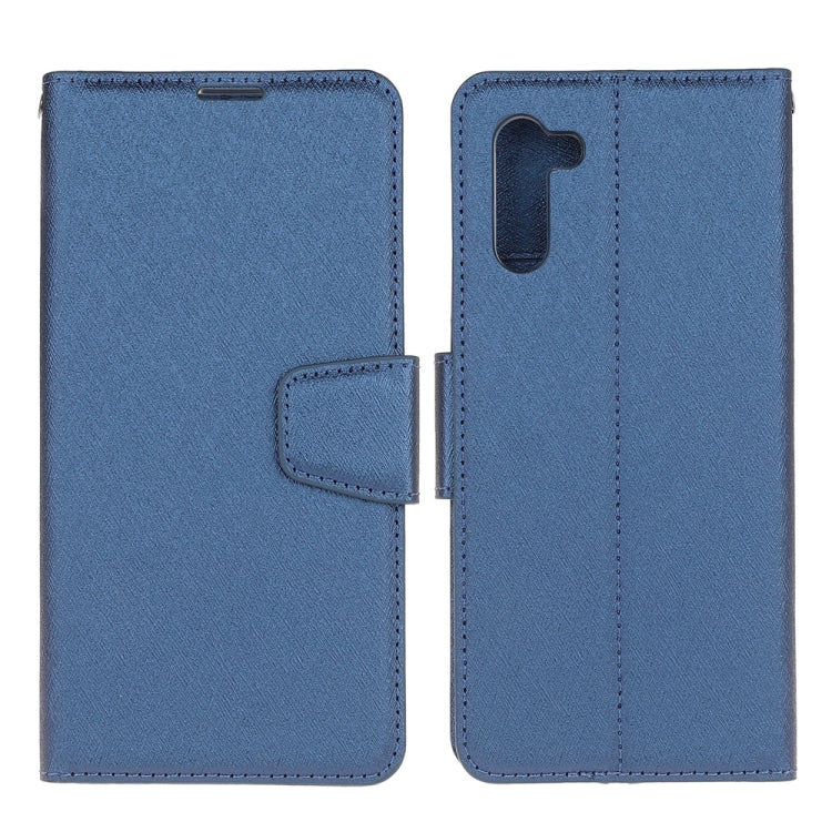 For Galaxy Note 10 Silk Texture Horizontal Flip Leather Case with Holder & Card Slots & Wallet & Photo Frame