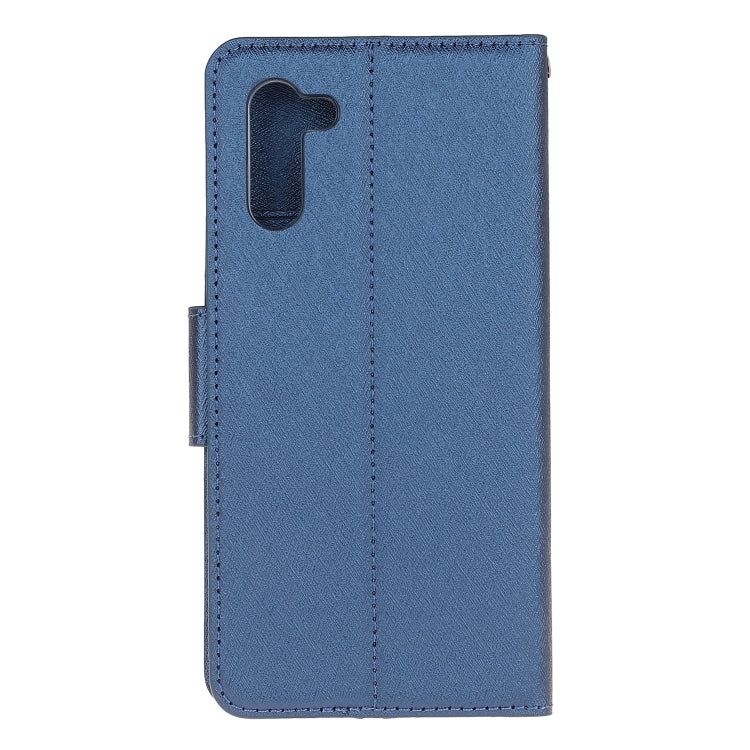 For Galaxy Note 10 Silk Texture Horizontal Flip Leather Case with Holder & Card Slots & Wallet & Photo Frame