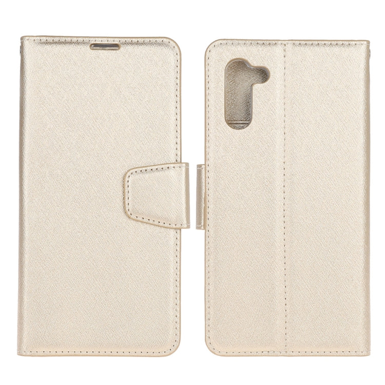 For Galaxy Note 10 Silk Texture Horizontal Flip Leather Case with Holder & Card Slots & Wallet & Photo Frame