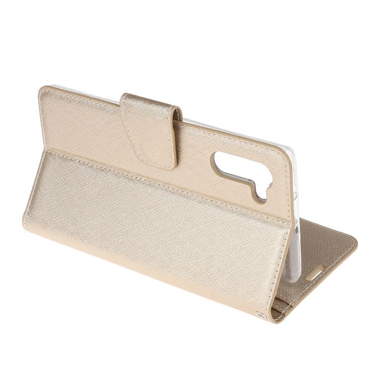 For Galaxy Note 10 Silk Texture Horizontal Flip Leather Case with Holder & Card Slots & Wallet & Photo Frame