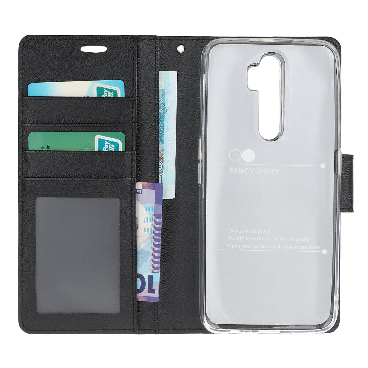 For OPPO A9 (2020) Silk Texture Horizontal Flip Leather Case with Holder & Card Slots & Wallet & Photo Frame