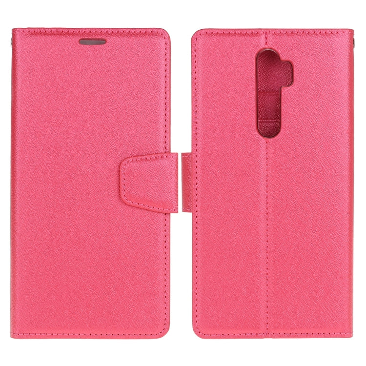 For OPPO A9 (2020) Silk Texture Horizontal Flip Leather Case with Holder & Card Slots & Wallet & Photo Frame