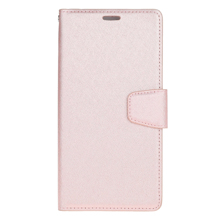 For OPPO A9 (2020) Silk Texture Horizontal Flip Leather Case with Holder & Card Slots & Wallet & Photo Frame