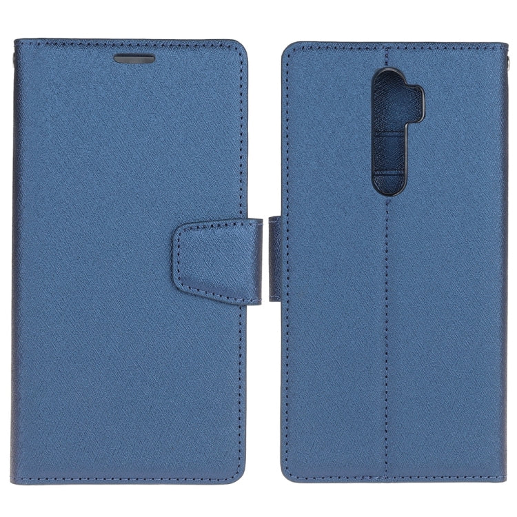 For OPPO A9 (2020) Silk Texture Horizontal Flip Leather Case with Holder & Card Slots & Wallet & Photo Frame
