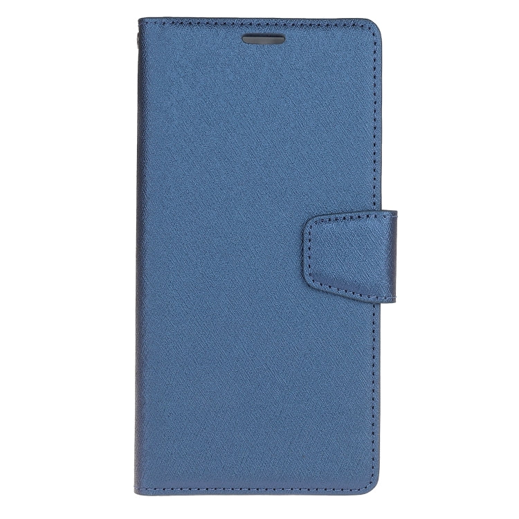 For OPPO A9 (2020) Silk Texture Horizontal Flip Leather Case with Holder & Card Slots & Wallet & Photo Frame