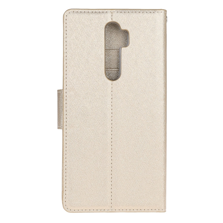 For OPPO A9 (2020) Silk Texture Horizontal Flip Leather Case with Holder & Card Slots & Wallet & Photo Frame