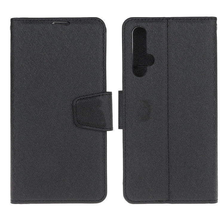 For Huawei Nova 5T & Honor 20S Silk Texture Horizontal Flip Leather Case with Holder & Card Slots & Wallet & Photo Frame