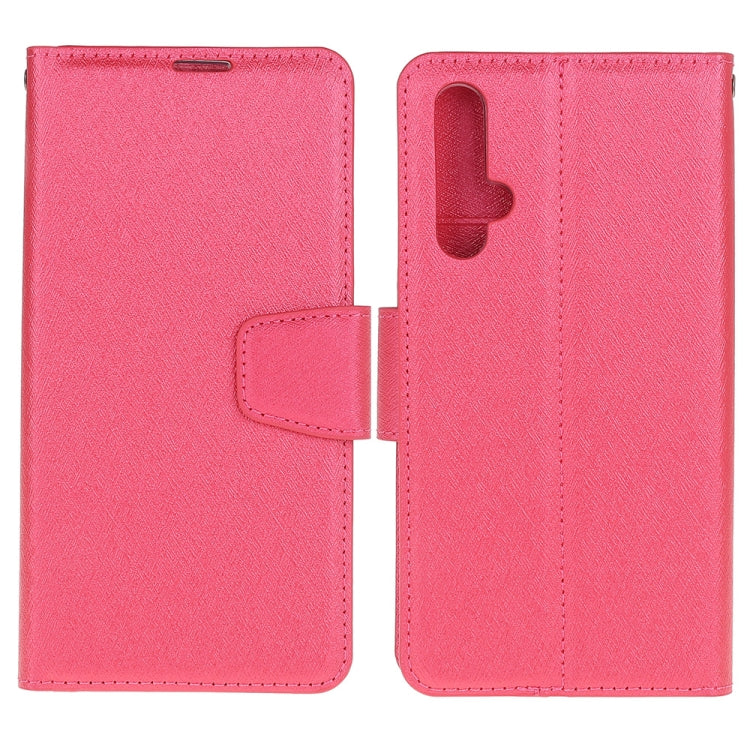 For Huawei Nova 5T & Honor 20S Silk Texture Horizontal Flip Leather Case with Holder & Card Slots & Wallet & Photo Frame
