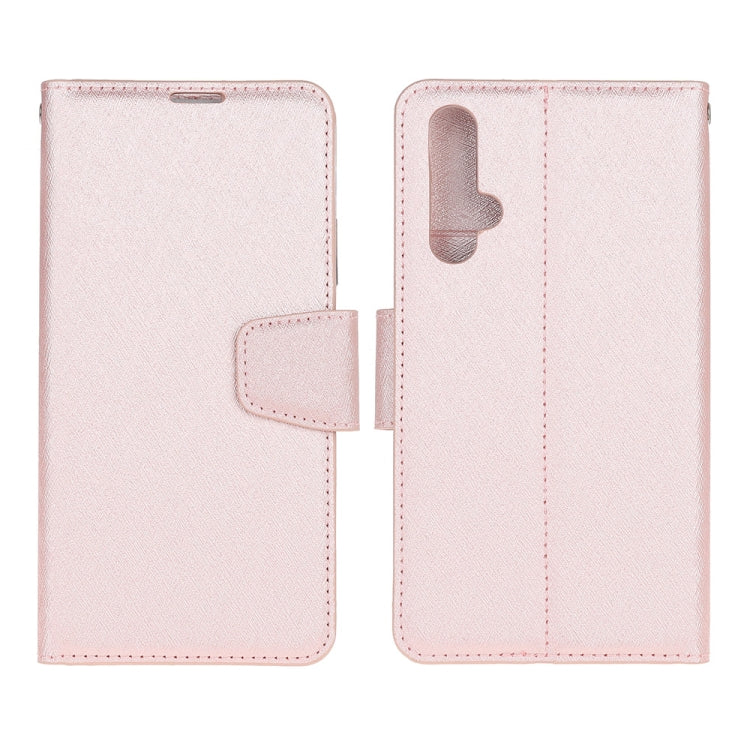 For Huawei Nova 5T & Honor 20S Silk Texture Horizontal Flip Leather Case with Holder & Card Slots & Wallet & Photo Frame