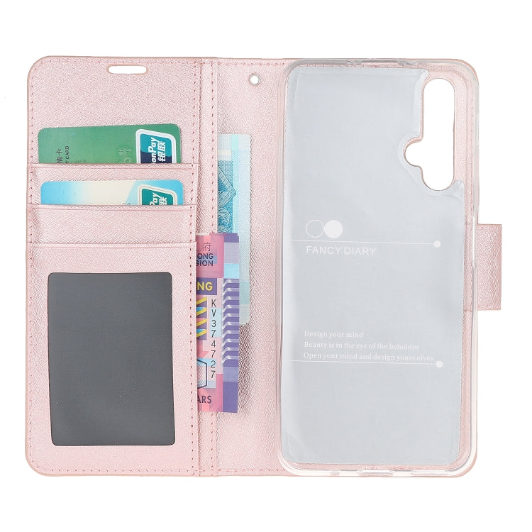 For Huawei Nova 5T & Honor 20S Silk Texture Horizontal Flip Leather Case with Holder & Card Slots & Wallet & Photo Frame