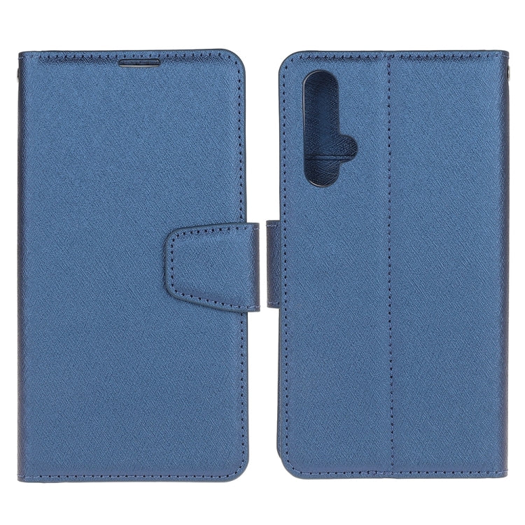 For Huawei Nova 5T & Honor 20S Silk Texture Horizontal Flip Leather Case with Holder & Card Slots & Wallet & Photo Frame