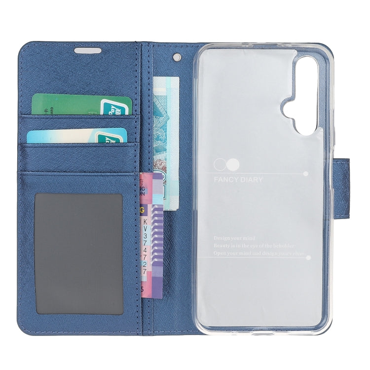For Huawei Nova 5T & Honor 20S Silk Texture Horizontal Flip Leather Case with Holder & Card Slots & Wallet & Photo Frame